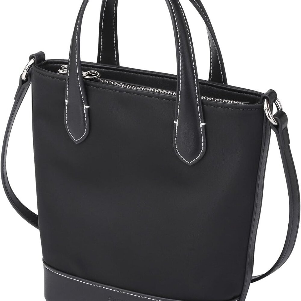 Elegant Nylon Crossbody Bag with Removable Strap – Perfect Mini Tote for Women - Picture 6 of 7